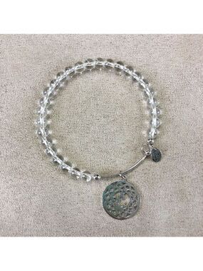CHRYSALIS crown chakra white crystal gemstone bracelet